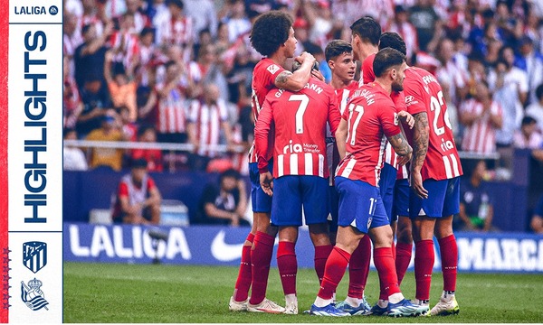 Highlights Atlético de Madrid 2-1 Real Sociedad